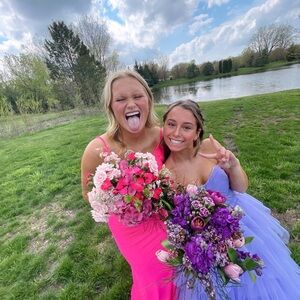 Strapless Prom Dress Purple Tulle